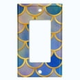 thumbnail image 5 of Metal Light Switch Plate Outlet Cover Mermaid Blue MER003, 5 of 13