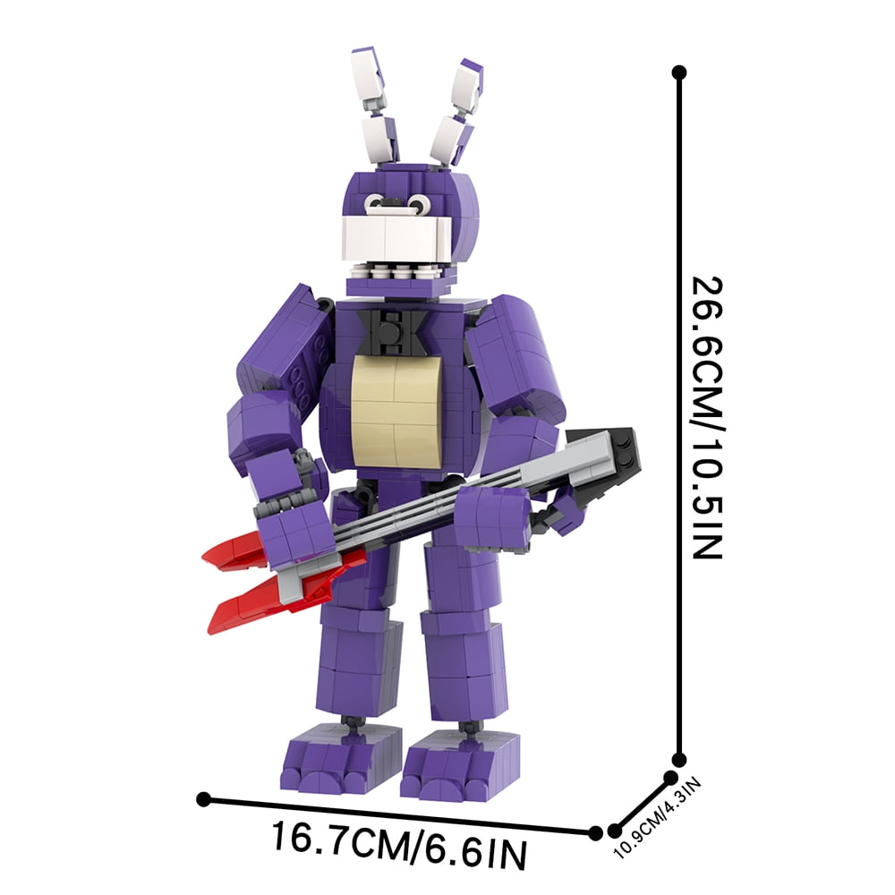 MOOXI Five Nights Bonnie Action Figures Building Blocks Toys,FNAF Classic Horror Game Building Set,Halloween Birthday Gifts for Boys and Girls(498pcs)