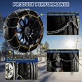 thumbnail image 4 of Dedc Cadenas De Nieve Para Cadenas De Neumáticos Suv Compatibles Con Coches Tesla Modelo Y 1 Minuto De Ajuste Rápido Fácil Motosierra Reutilizable Universal Cadena De Tracción De Emergencia Ancho De N, 4 of 9