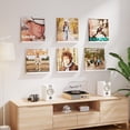 thumbnail image 6 of 6 Pcs Vinyl Record Storage, 12 inch Vinyl Record Stand Wall Mount Vinyl Record Holder, Wood Record Display for Living Room, White, 6 of 6