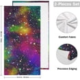 thumbnail image 2 of Dreamtimes Galaxy Soft Hand Towels 2-Piece Absorbent Bath Towel Decorative Fingertip Towels for Bathroom Gym Spa Hotel Beach Swimming Pool,14.4" x 28.3", 2 of 7