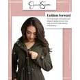 thumbnail image 3 of Jessica Simpson Women's Jacket - Waterproof Softshell Raincoat, Ruffle Back (Size S-XL), 3 of 7