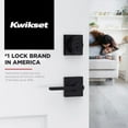 thumbnail image 2 of Kwikset Casey Interior Privacy Door Handle with Lock 10 Pack, Door Lever for Bathroom and Bedroom, Matte Black Reversible Keyless Turn Lock, with Microban Protection, 2 of 9