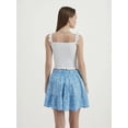 thumbnail image 3 of V Neck Smocked Cropped Top, 3 of 4