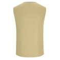 thumbnail image 6 of cocolona Summer Tank Tops for Men Fashion Solid Color Button Down Crew Neck Sleeveless Shirts Casual Blouses, 6 of 6