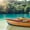 Jamaica Blue Lagoon Boats, variant on Elephant Stock Hana Beach Wall Art - Horizontal Canvas Wall Art - Living Room Wall Decor - Beach Canvas - Blue And Green Decor - 12" x 8"