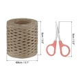 thumbnail image 2 of Unique Bargains Raffia Ribbon, Natural Raffia String with Scissor, Light Brown, 218 Yards, 2 of 7