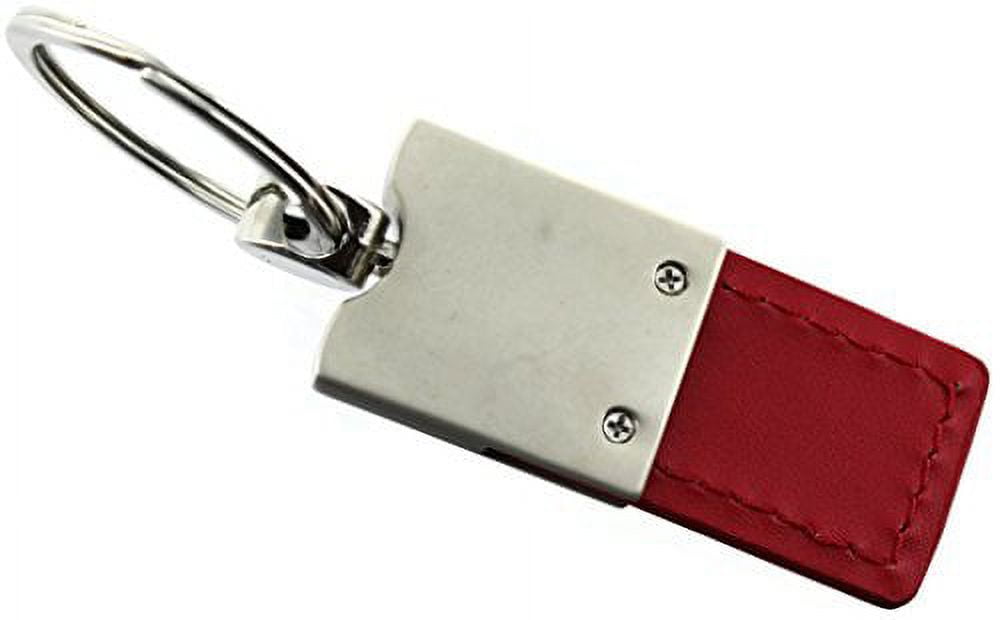 Ford F-350 Keychain & Keyring - Duo Premium Red Leather