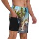 thumbnail image 2 of Balery Playful Hedgehog Forest Pond Bañador para hombre, shorts de playa de secado rápido con entrepierna y forro de compresión-Small, 2 of 6