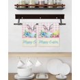 thumbnail image 3 of Easter Kitchen Dish Towels for Drying Dishes Set of 2, Spring Watercolor Bunny Eggs Flowers Pink Plaid Waffle Weave Microfiber Hand Tea Bathroom Towels Quick Dry & Absorbent Towel 15.7x23.6, 3 of 7