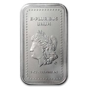 9FINE MINT 1 oz Silver Bar - Morgan Design