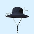 thumbnail image 2 of Yuanlong Mens Bucket Hats Outdoor Mesh Wide Brim Sun Hat Solid Color Breathable Travel Fishing Hats, 2 of 3