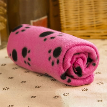 HBYJLZYG Comfortable Soft Friendly Blanket Pet Products Rose Red Claw Printing