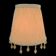 thumbnail image 2 of Royal Designs, Inc. Clip on Ruche Pleated Empire Chandelier Lamp Shade Flame Clip Fitter, CSO-1034-5EG, 3 x 5 x 4.5, Eggshell, 1 Pack, 2 of 5