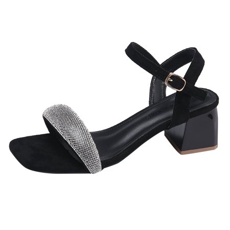 

Sngxgn Womens Flats Sandals Summer Gladiator Bohemian Beaded Dress Shoes Comfortable Open Toe Elastic Ankle Strap Slip On SandalPlatform Slippers For Women Black 6.5