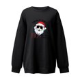 thumbnail image 4 of Aloohaidyvio Christmas Tops,Womens Fashion Printed Loose Long Sleeve Blouse Round Neck Casual Pullover Tops Sweatershirt, 4 of 4