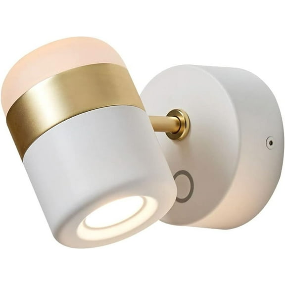 Nordic LED Wall Lamp Hardwired Sconce Light, Modern 5W Adjustable Metal Acrylic Headboard Lighting Fixture, Living Room Bedroom Bedside Reading Wall Mounted Lights