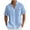 Blue^, variant on Jjayotai George Shirts for Men with Pocket, Men Casual Floral Print Botton Down Turndown Short Sleeve Beach Shirt, Men's Graphic Tees