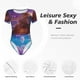 thumbnail image 4 of Balery Capybara Bathtub Fun Body de cuello redondo de manga corta para mujer Tops de manga corta Tops básicos-Medium, 4 of 7