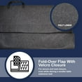 thumbnail image 2 of Sorfey Table Leaf Bag Holder Storage Bag with Adjustable Velcro Closure, Black 50" x 29", 2 of 2