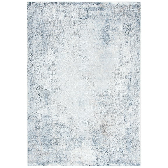 SAFAVIEH Parker Lillian Abstract Polyester Area Rug, Blue/Taupe, 8' x 10'