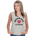 thumbnail image 4 of Mermaid Lovers Cute Seashell Heart Tank Top Tee Shirt Women Brisco Brands M, 4 of 6