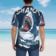 thumbnail image 4 of Susaid Shark Print Short Sleeve Shirts Button Down Casual Shirts Summer Beach Aloha Button Down Short Sleeve for Men ,XX-Large, 4 of 7