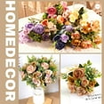 thumbnail image 7 of 2Pcs Peonies Artificial Flowers,Small Silk Flowers Fake Peonies Bouquet Rose Flower Arrangement Table Centerpiece for Wedding Party Home Decoration (Dusty Yellow), 7 of 7