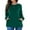 Dark Green, variant on FlorCurve Plus Size Sweatshirts for Women Long Sleeve Crew Neck Pollover Sweatshirt Casual Tunic Shirts with Pockets, Black 3XL