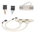 thumbnail image 4 of Front Panel Adapter, Front Panel Expansion 2 Ports USB 2.0 Plug And Play With Slot Plate Bracket Panel Cable Adapter  For Computer, 4 of 8