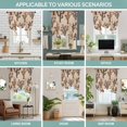 thumbnail image 6 of Vintage Cactus Tie Up Curtain Valance for Window,Adjustable Rod Pocket Window Curtains Shades,Farmhouse Retro Brown Summer Plants Light Filtering Valance Drapes for Living Room Bedroom 46"x63", 6 of 9