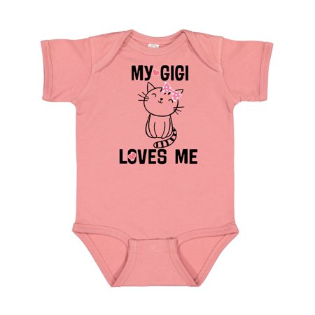

Inktastic My Gigi Loves Me Girls Granddaughter Gift Baby Girl Bodysuit