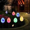 thumbnail image 6 of 20 Led Solar Easter Eggs Stake Lights for Easter Decorations, 8 Modes Easter Solar Lights Outdoor, Waterproof Solar Easter Yard Stake for Outdoor Easter Decor Garden Yard Pathway Lawn Spring Decor, 6 of 7