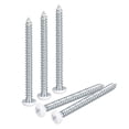 thumbnail image 1 of Tornillos blancos ST3.5x40mm, tornillos autoperforantes, paquete de 25, tornillos de cabeza plana Phillips para trabajos en madera, 1 of 5