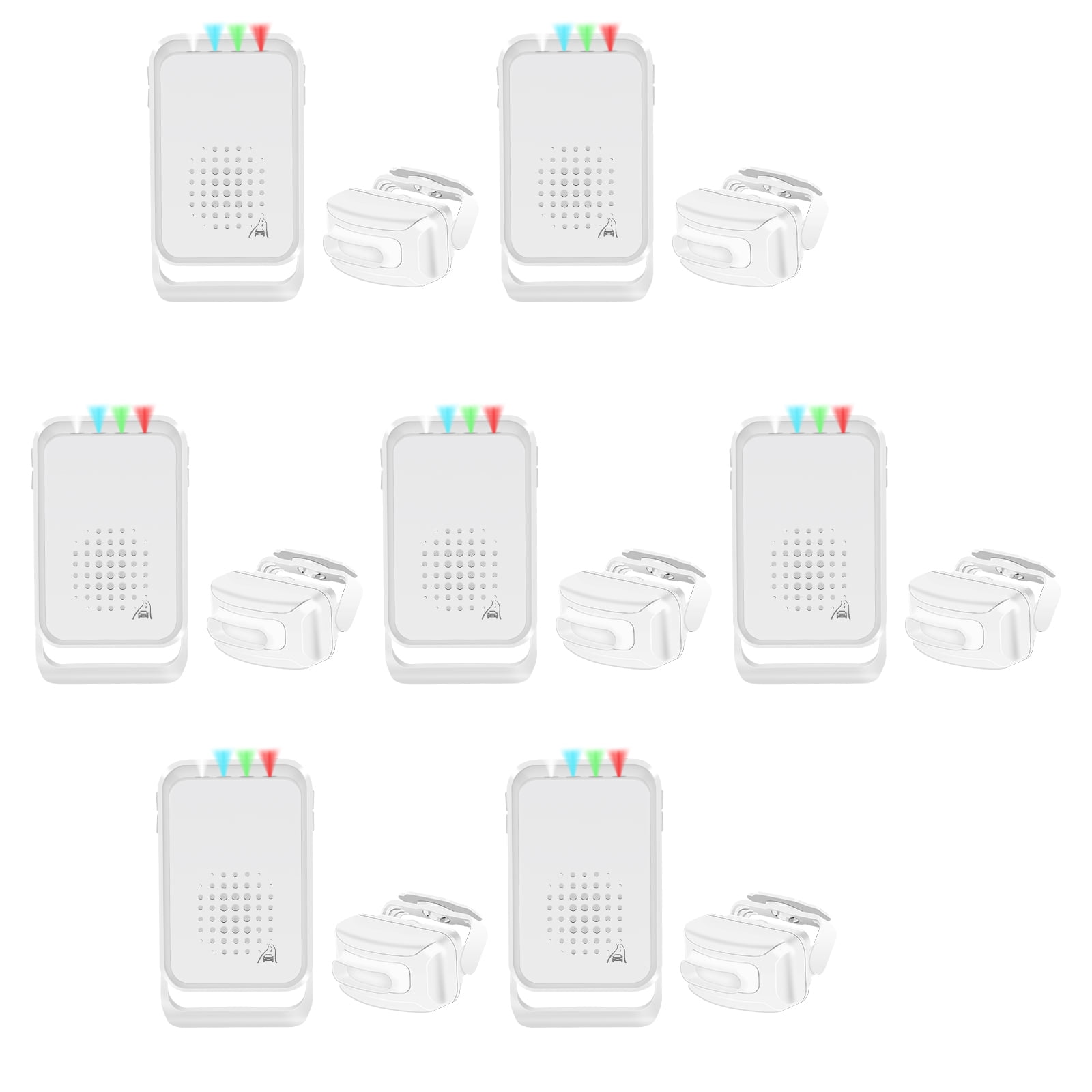 NineLeaf Driveway Alarm Wireless Sensor System, Radar and PIR Driveway Alarm, Driveway Sensor Alert System, Outdoor Motion Sensor Detector, IP64 Waterproof Weatherproof 918FT Long Range, 7Pack