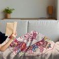 thumbnail image 3 of Spanish Soft Flannel Fleece Blanket, Christmas Elements and Celebration Theme Feliz Navidad Message in Spanish Language, Cozy Plush for Indoor and Outdoor Use, 50" x 60", Multicolor, by Ambesonne, 3 of 5