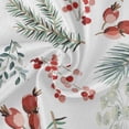 thumbnail image 2 of Coolnut Round Tablecloth 60", Christmas Pine Leaves Table Cover, Water Resistant Spill Proof Large Table Cover for Indoor & Outdoor Family Gathering Dinner, BBQ Christmas Decoration, 2 of 7