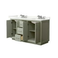 thumbnail image 6 of Wyndham Collection Wcf414160d-Qtz-Us3mxx Strada 60" Free Standing Double Basin Vanity Set, 6 of 7