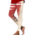thumbnail image 2 of 250th Anniversary Womens Pajama 1776-2026 American Flag Print Wide Leg Yoga Pants Elastic High Waist Loose Fit Comfy Leggings, #01 Red, M, 2 of 6
