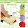 thumbnail image 4 of sixwipe Caterpillar Baby Musical Toy, Multicolor Infant Toy Crinkle Rattle Soft with Ruler Design, Early Learning Educational Toys with Rattles for Babies 0-3-6-12 Months, 4 of 8