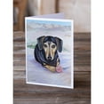 thumbnail image 2 of Black and Cream Dachshund Greeting Cards and Envelopes Pack of 8, 2 of 2