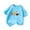 Blue, variant on ZACPNCV Shirts for Girls Short Sleeve Animals Graphic Tees Crewneck Cartoon Casual Cotton T-Shirt Kids Summer Tops Clothes Blue 2-4 Years