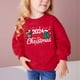 thumbnail image 1 of Xihbxyly Sudadera de Invierno, Acogedora Camiseta de Manga Larga con Estampado de Letras, Elegante Diseño de Cuello Redondo, Divertido Estampado Navideño para Salidas Informales, Actividades Escolare, 1 of 4