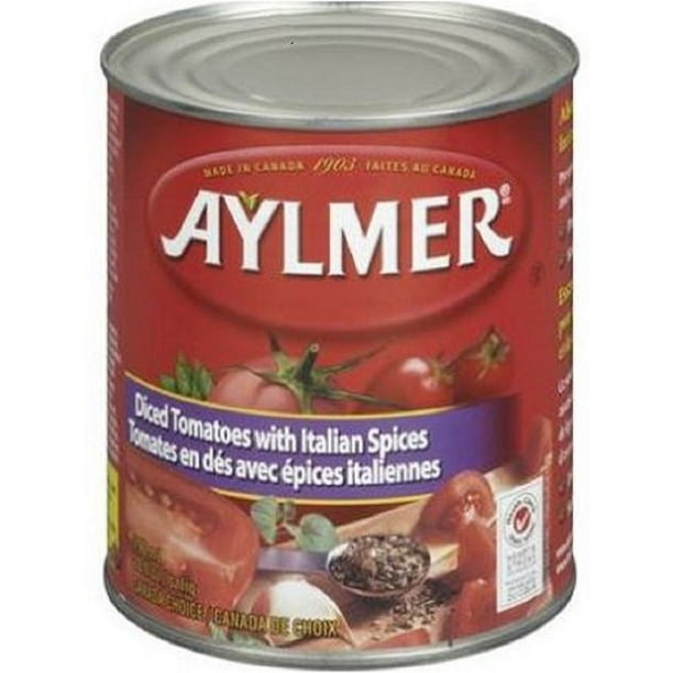 Tomates en dés avec épices italiennes d'Aylmer ® 796 ml