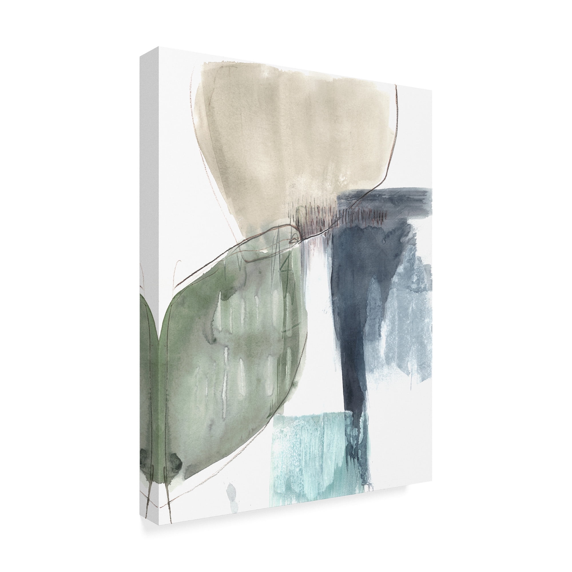 Trademark Fine Art 'Verdant Divide I' Canvas Art by Jennifer Goldberger