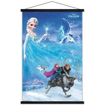 Disney Frozen - Adventure One Sheet Wall Poster with Wooden Magnetic Frame, 22.375" x 34"