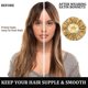 thumbnail image 5 of 2pcs Large Satin Bonnet,silk Bonnet Hair Wrap For Sleeping, Sleep Cap With Elastic Soft Band (purple,gold), 5 of 5