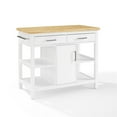 thumbnail image 3 of Crosley Audrey Wood Top Kitchen Island in White, 3 of 14