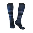 thumbnail image 5 of Lsque Retro Blue Glitter Printed Crew Socks Men's Women's LightWeight Thin Casual Calf Socks ,Knee High Socks,Cotton Socks, 5 of 9