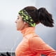 thumbnail image 5 of Banda para el cabello de yoga con estampado verde de fibra de poliuretano, diadema de secado rápido para deportes al aire libre, diadema para correr y andar en bicicleta, color verde, 5 of 10